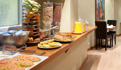 hotel Madrid desayuno buffet